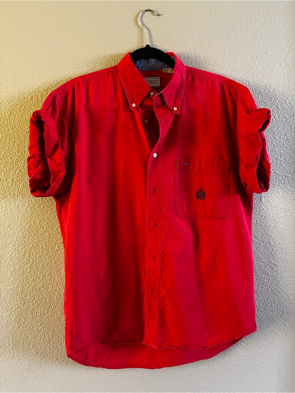 Bugle Boy Red Men’s Short-Sleeve Button-Down Shirt